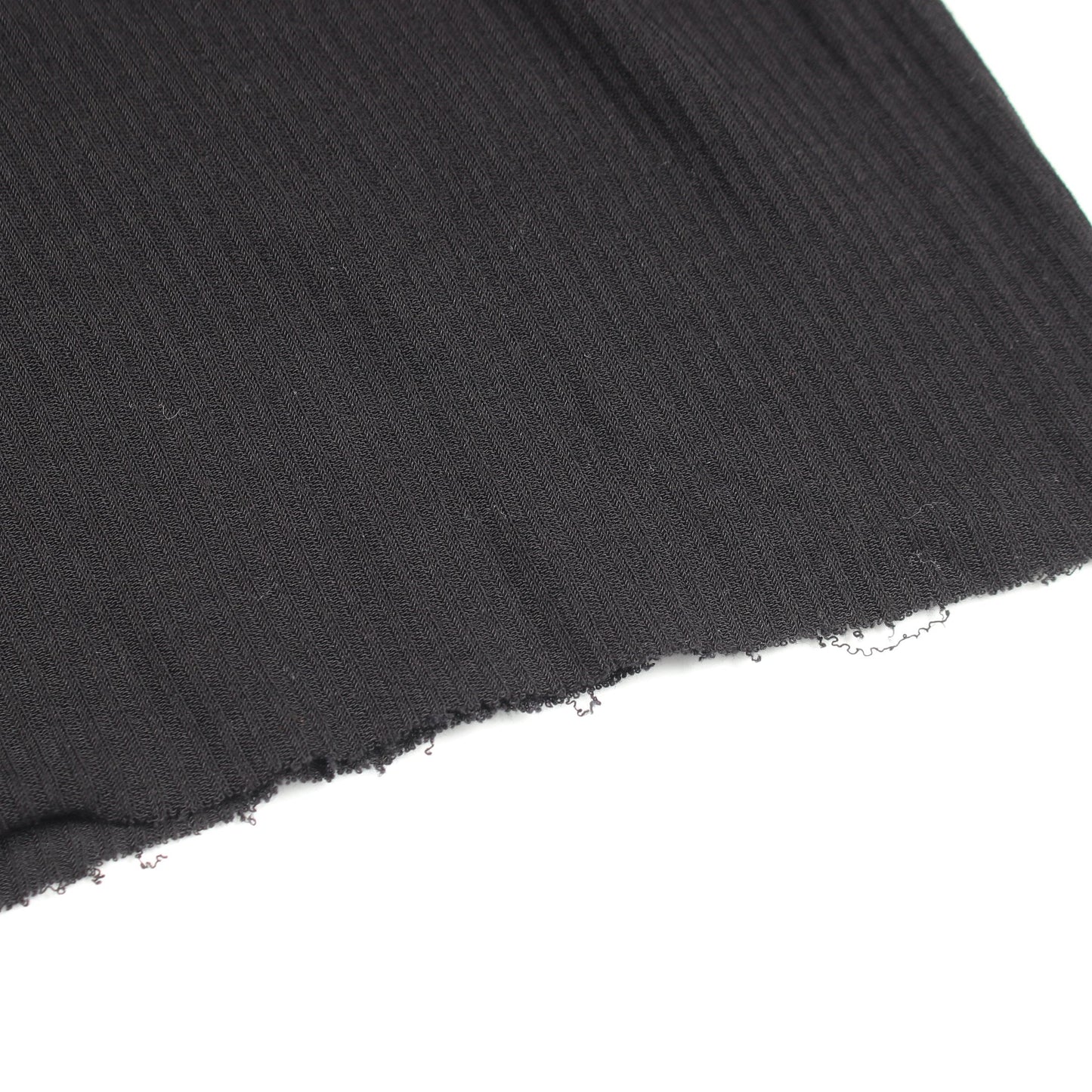 リブ ロングスリーブ 長袖Tシャツ ビスコース ブラック リックオウエンス トップス Rick Owens