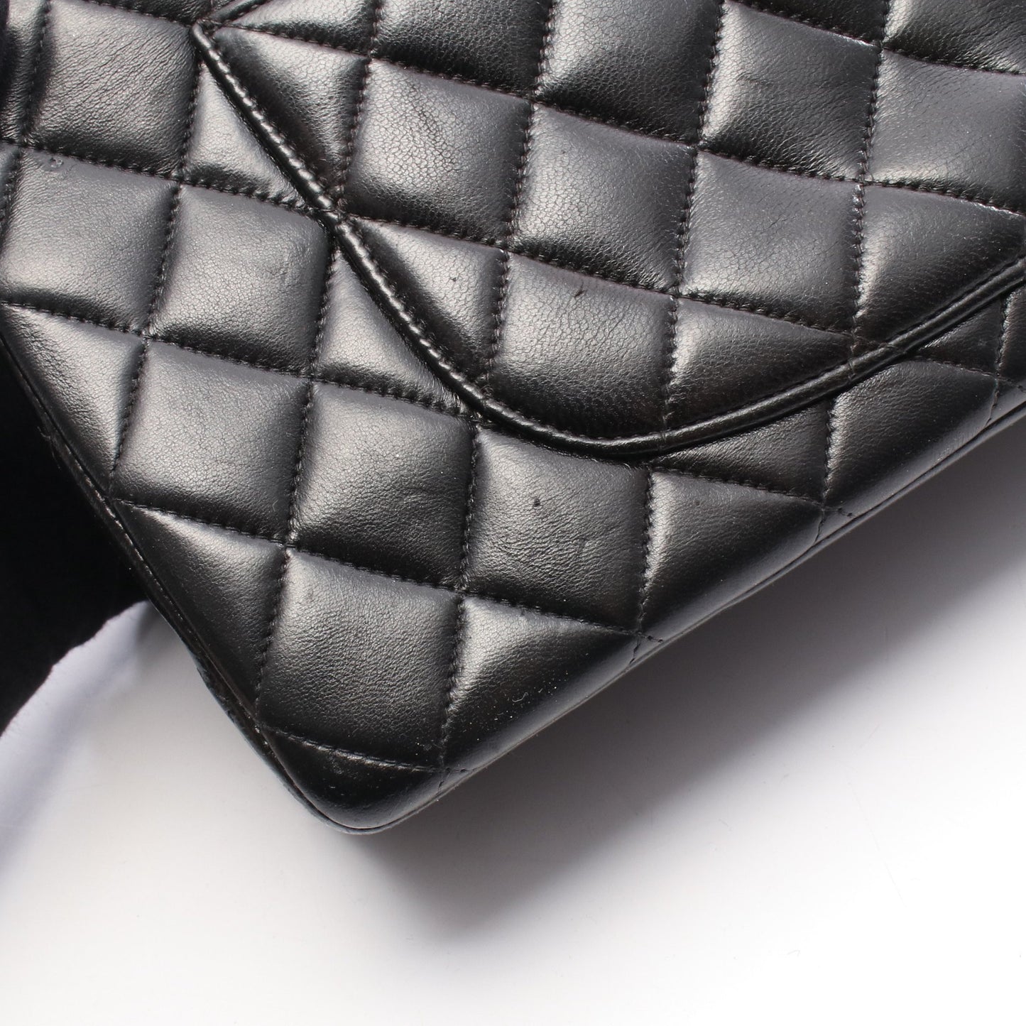 マトラッセ パリ限定 Wフラップ Wチェーンショルダーバッグ ラムスキン ブラック コンビ金具 シャネル バッグ CHANEL
