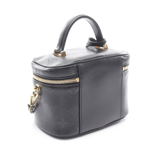 ヴァニティPM モノグラムインク ハンドバッグ バニティバッグ レザー ブラック 2WAY ルイヴィトン