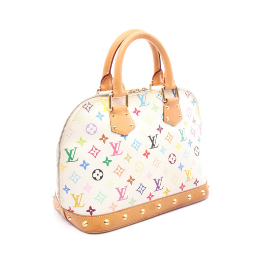 アルマ モノグラムマルチカラー ブロン ハンドバッグ PVC レザー ホワイト ルイヴィトン
