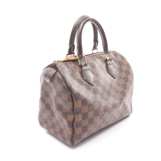 スピーディ25 ダミエエベヌ ハンドバッグ PVC レザー ブラウン ルイヴィトン
