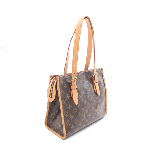 ポパンクール オ モノグラム ショルダーバッグ トートバッグ PVC レザー ブラウン ルイヴィトン