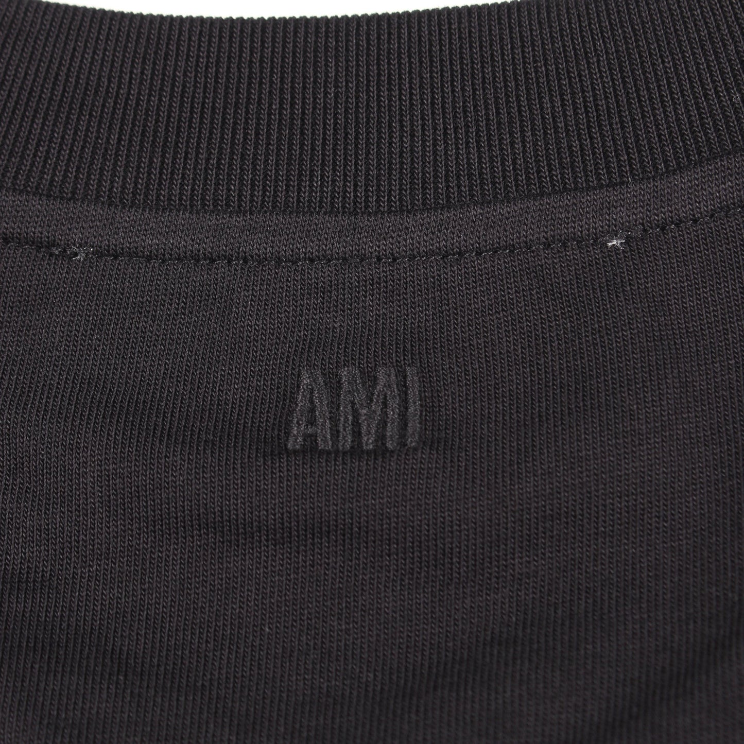 半袖Tシャツ コットン ブラック アミアレクサンドルマテュッシ トップス AMI Alexandre Mattiussi