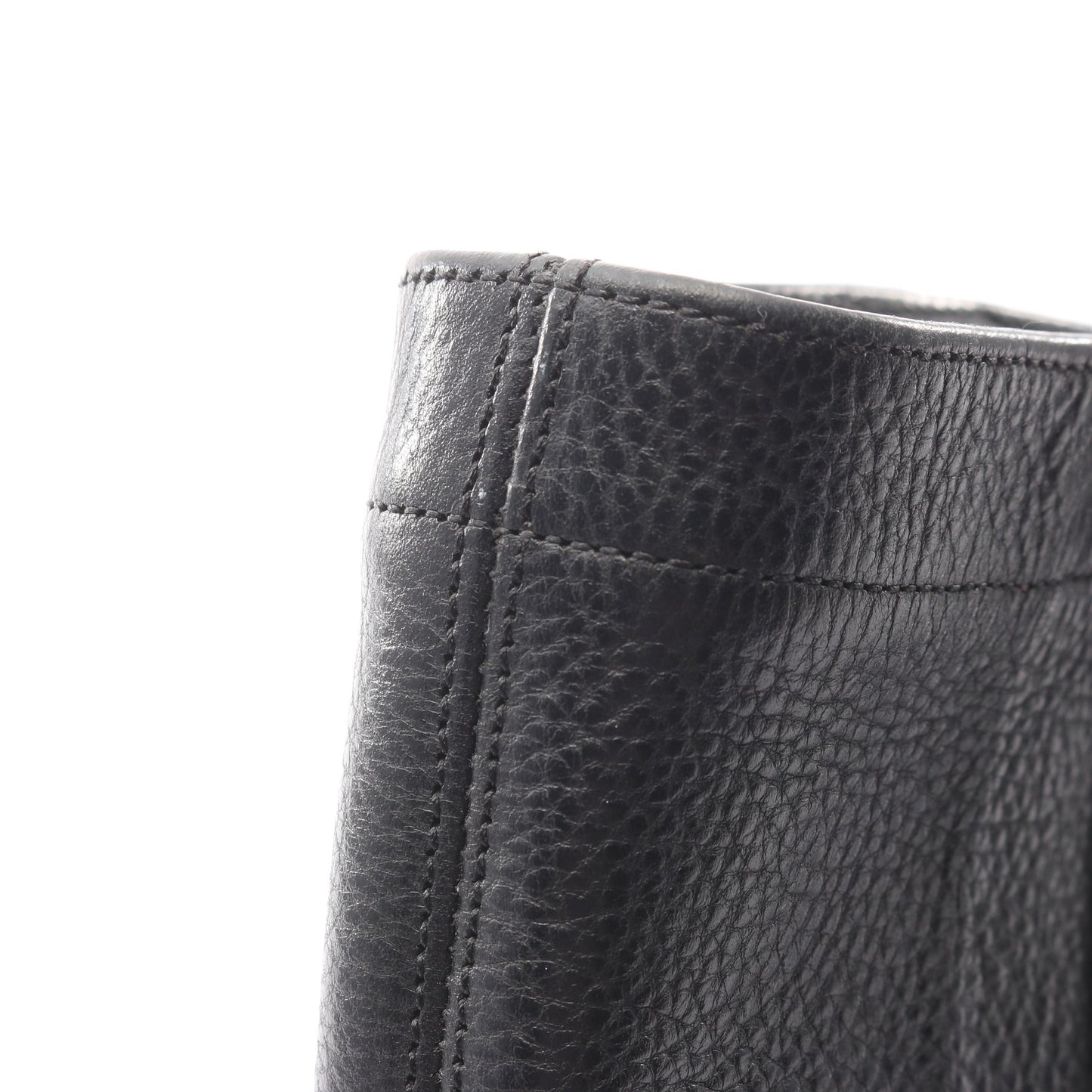 ハンドバッグ レザー ブラック クロムハーツ バッグ Chrome Hearts