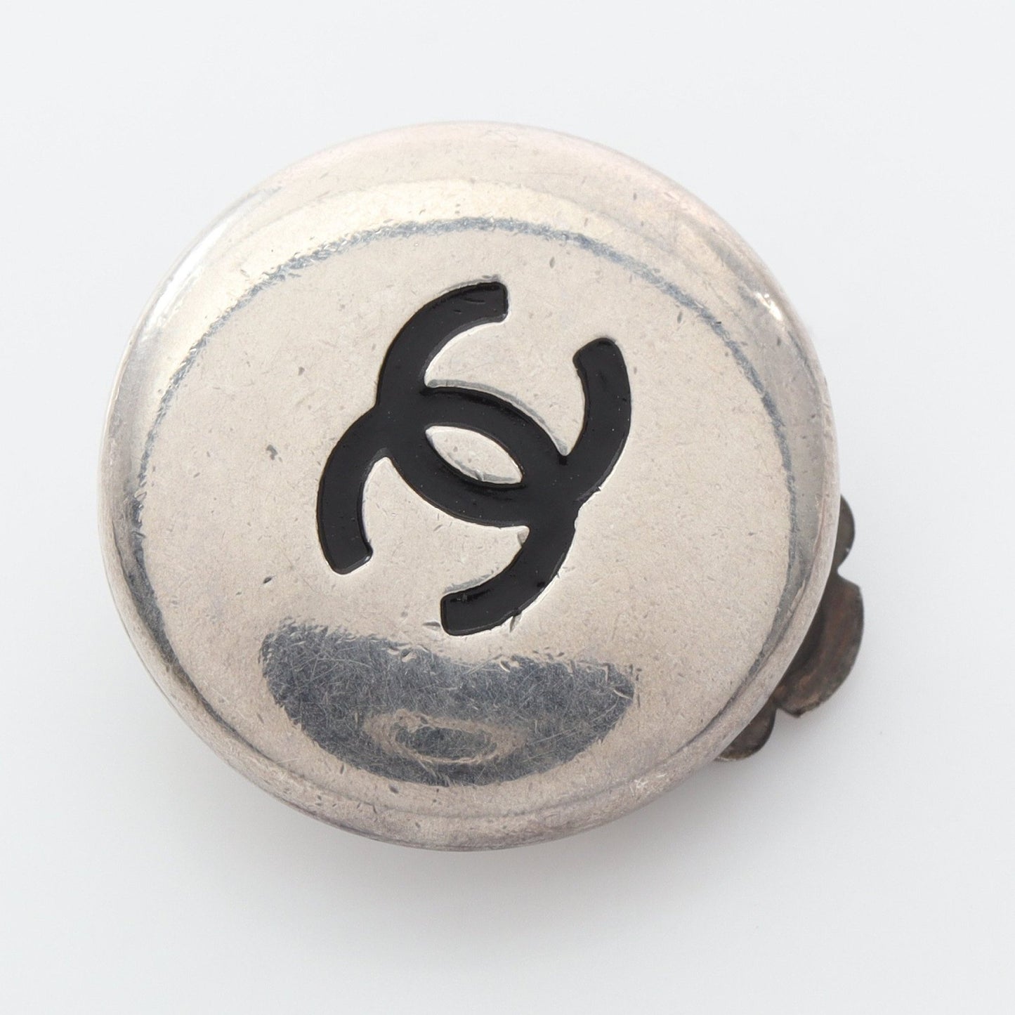 ココマーク イヤリング シルバー ブラック 96A シャネル アクセサリー CHANEL