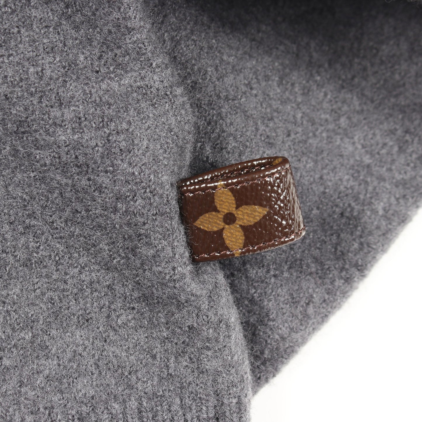 コンパクト ニット クロップド カーディガン ウール グレー ルイヴィトン トップス LOUIS VUITTON