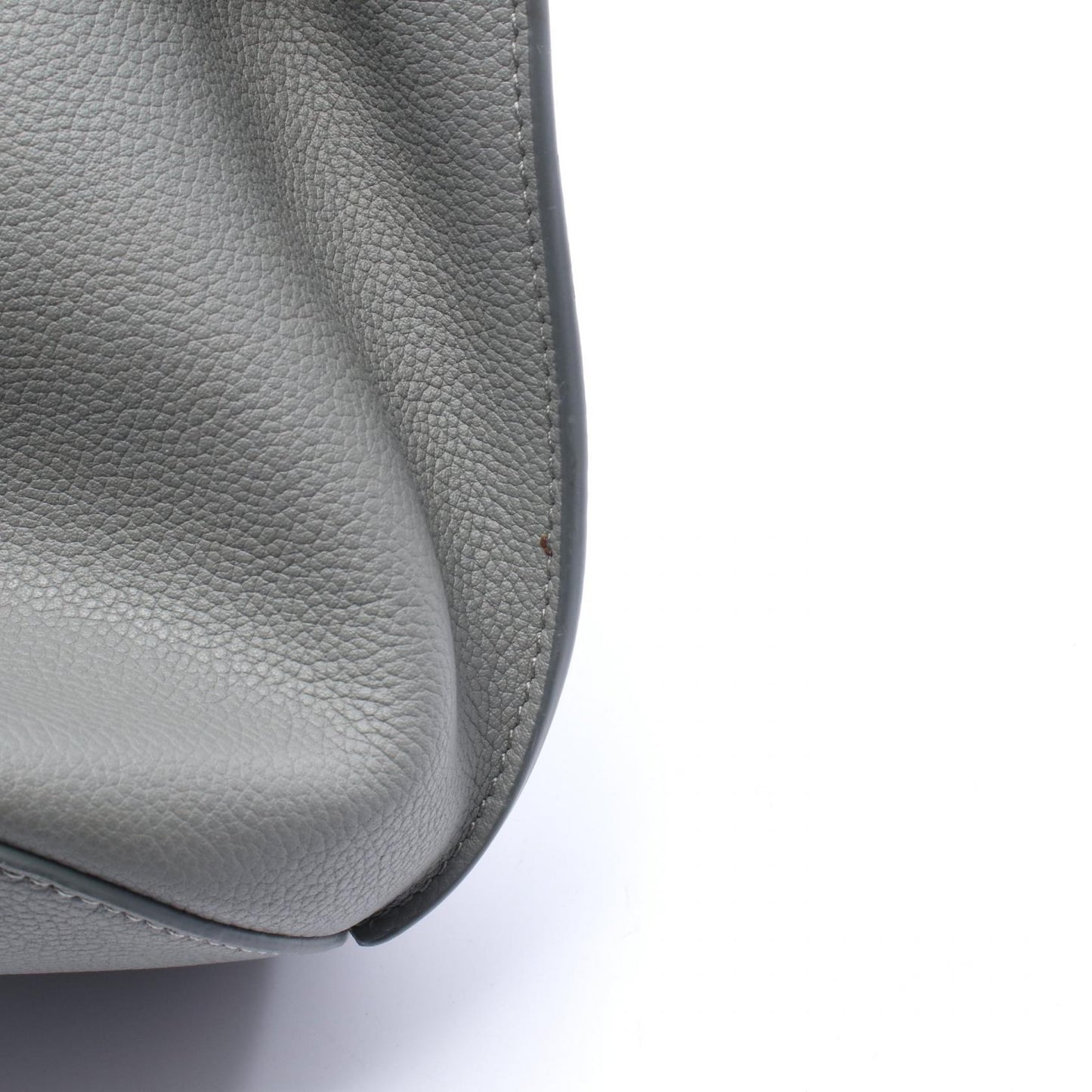 ビッグバッグ バケット ナノ ハンドバッグ レザー グレー セリーヌ バッグ CELINE