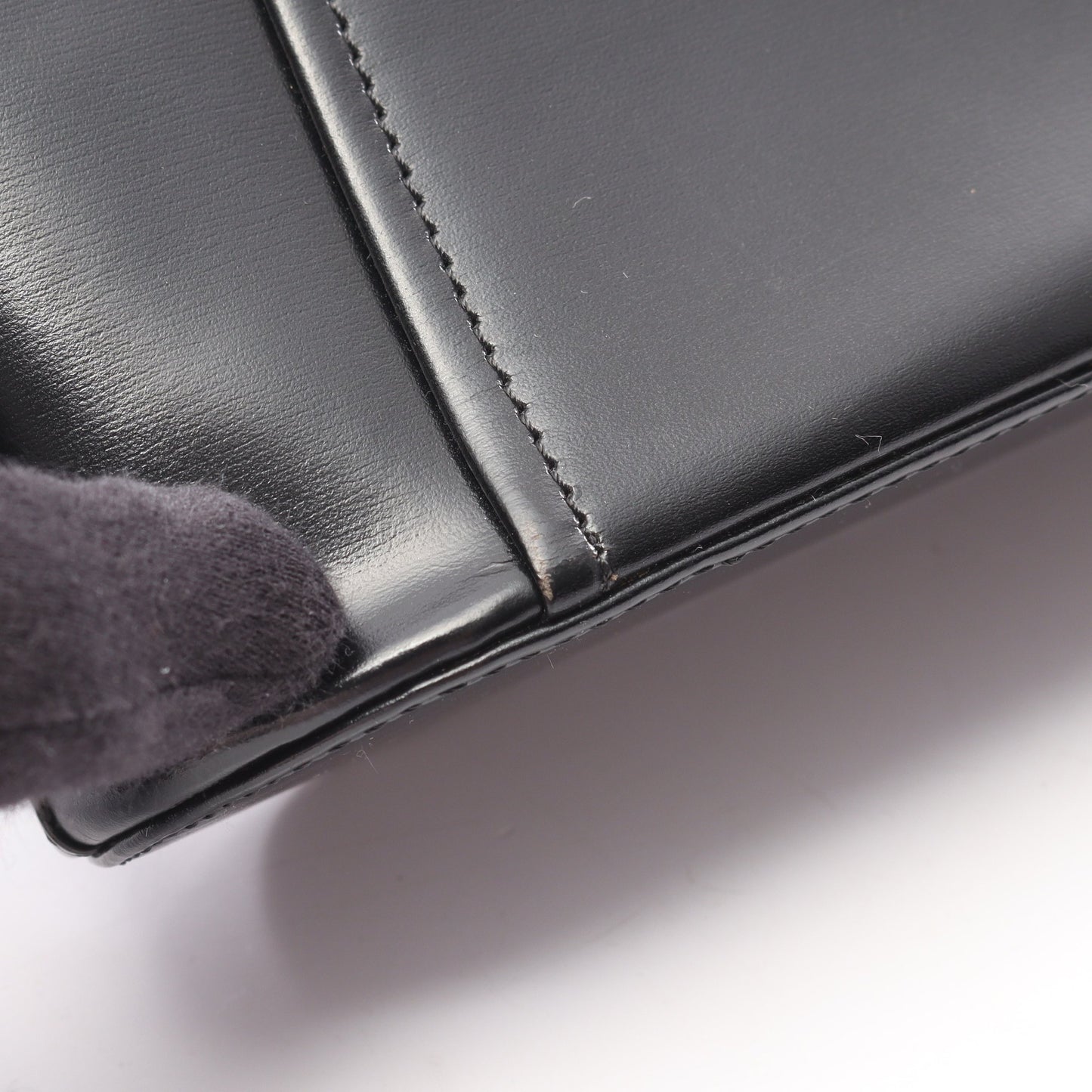 ハンドバッグ レザー ブラック ロエベ バッグ LOEWE