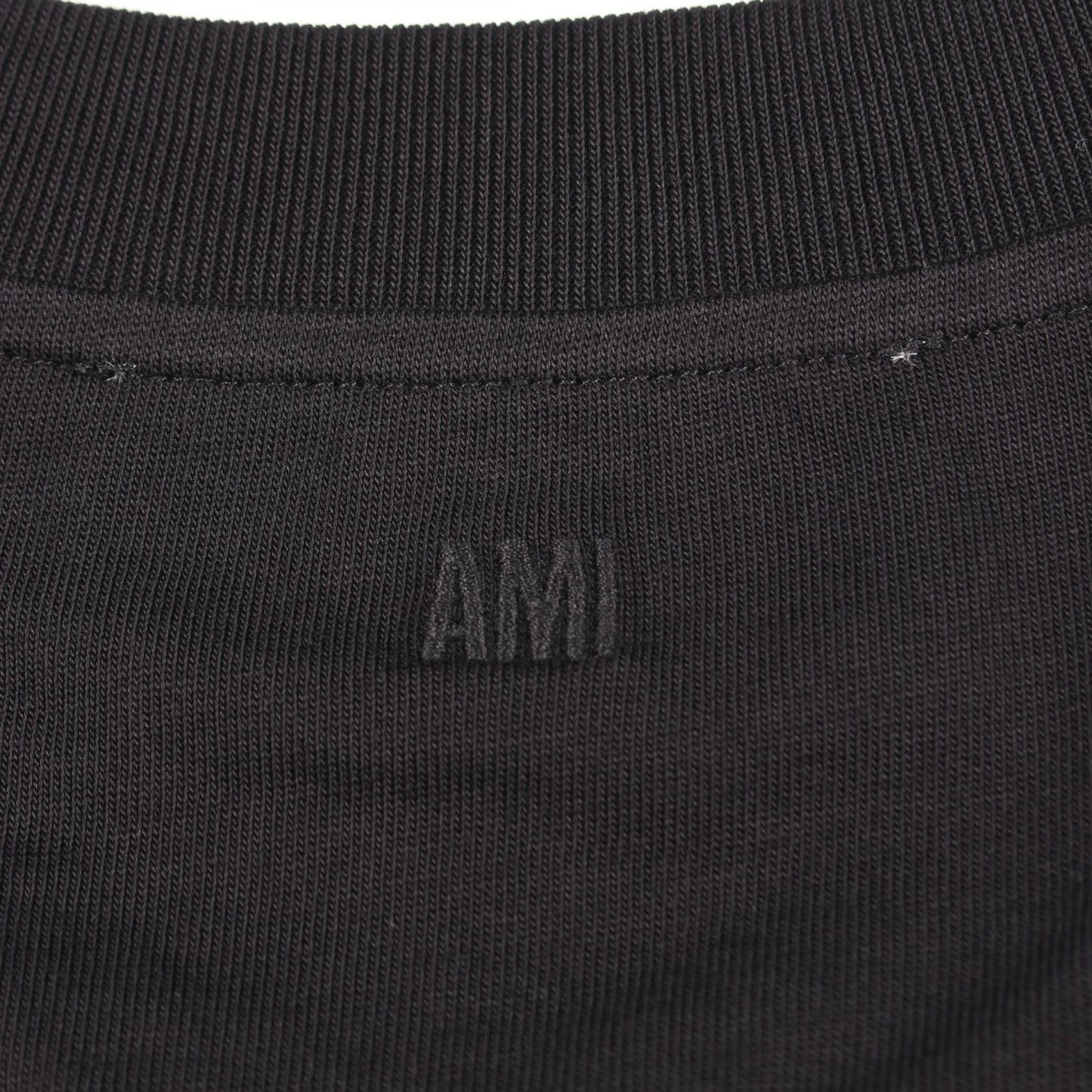 半袖Tシャツ コットン ブラック アミアレクサンドルマテュッシ トップス AMI Alexandre Mattiussi
