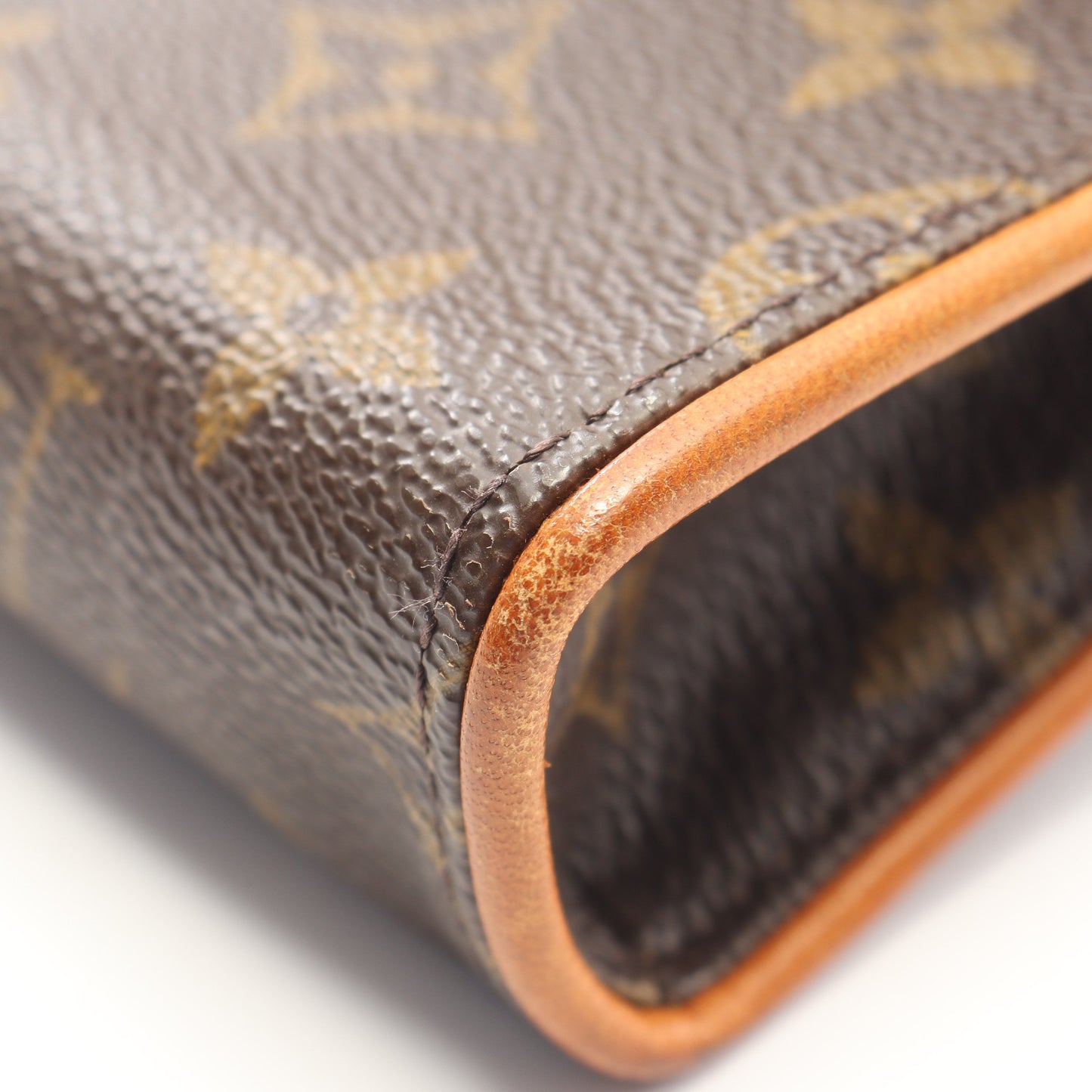 ポシェットフロランティーヌ モノグラム ボディバッグ ウエストバッグ PVC レザー ブラウン ルイヴィトン バッグ LOUIS VUITTON