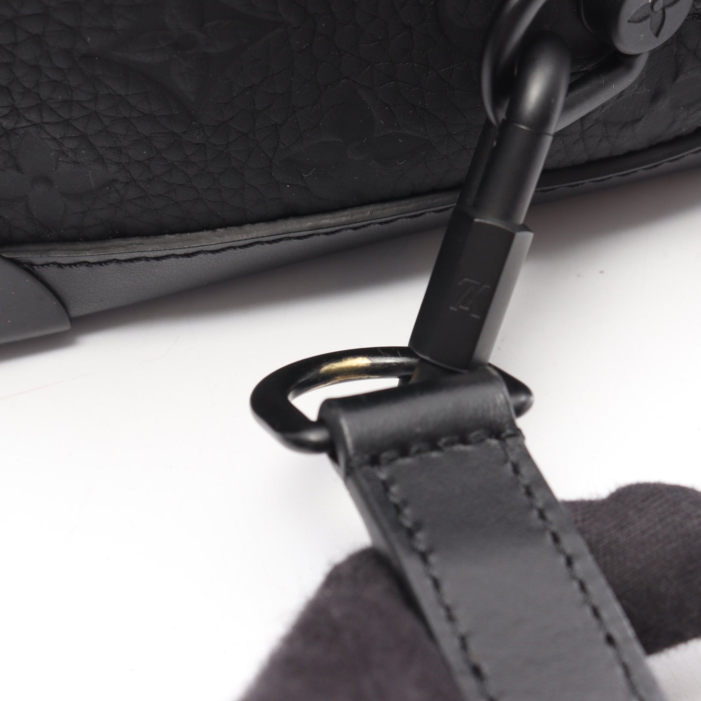 ソフトトランク モノグラムトリヨン ノワール ショルダーバッグ レザー ブラック ルイヴィトン バッグ LOUIS VUITTON