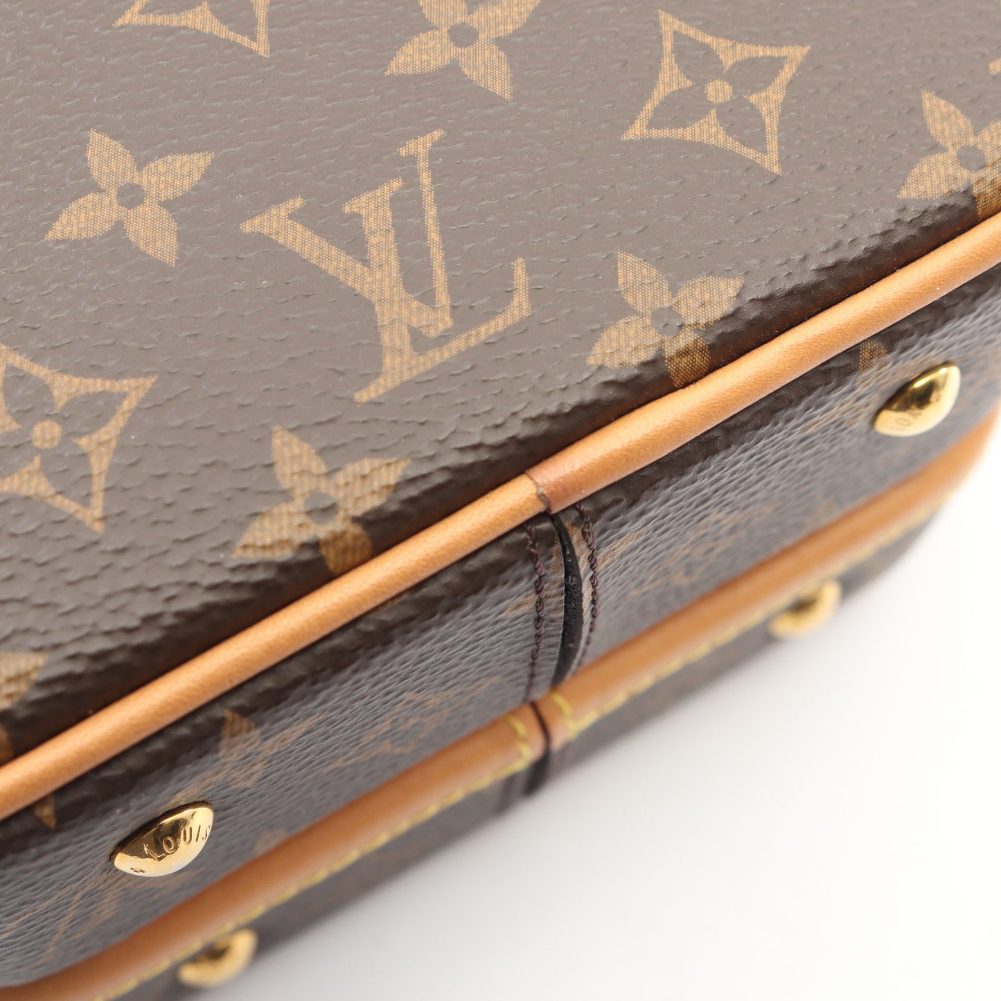 プティット ボワット シャポー モノグラム 2WAY ハンドバッグ PVC レザー ブラウン ルイヴィトン バッグ LOUIS VUITTON