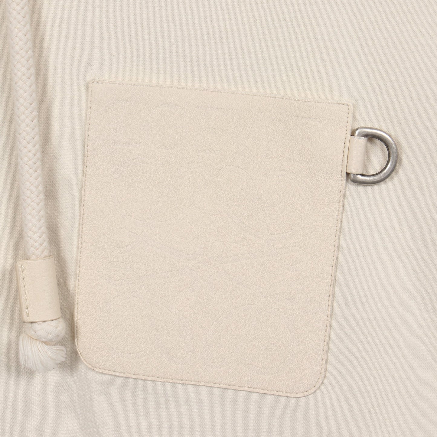 アナグラム パッチ プルオーバーパーカー コットン アイボリー ロエベ トップス LOEWE