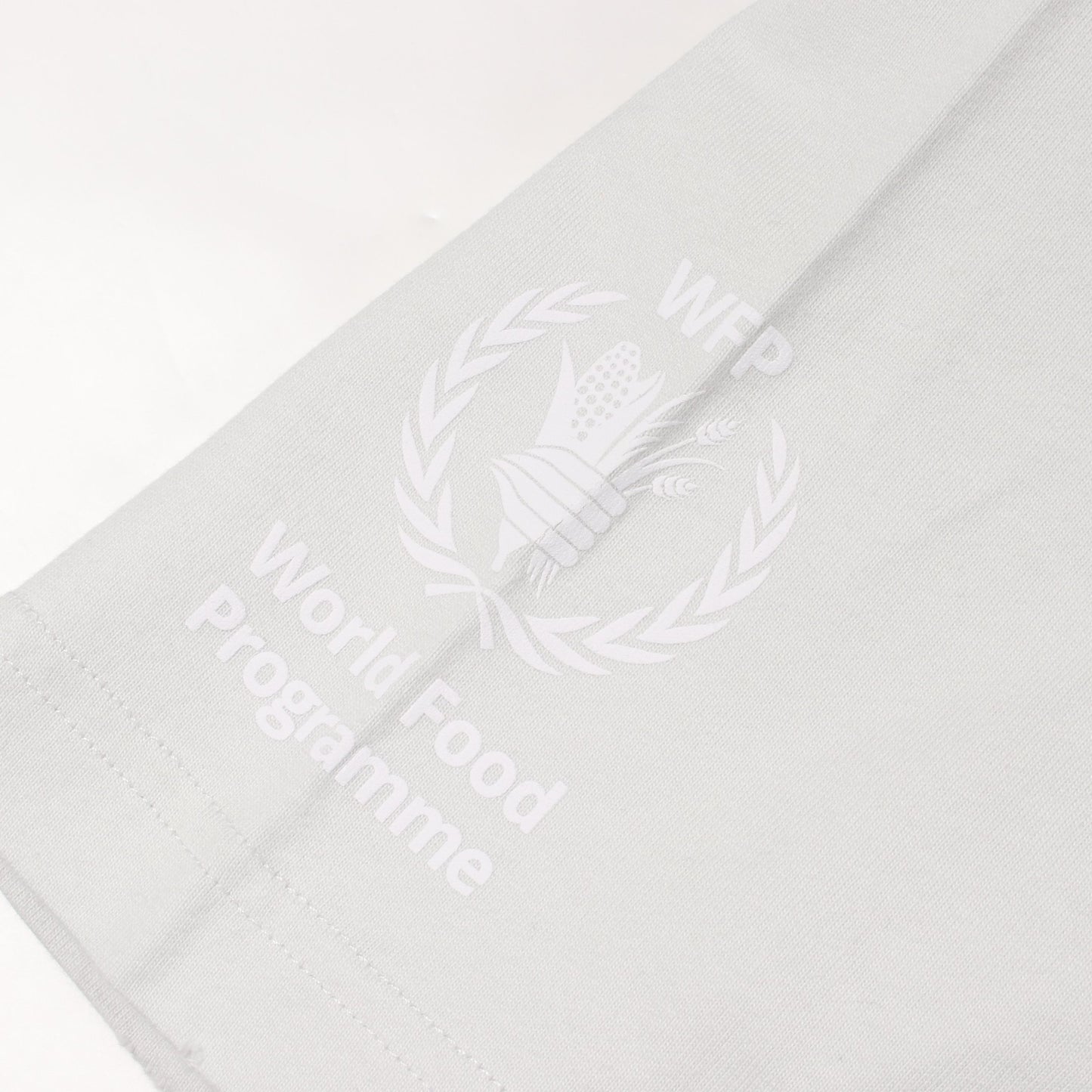BALENCIAGA × WFP ダメージ加工 クルーネック Tシャツ 半袖Tシャツ コットン ライトブルー バレンシアガ トップス BALENCIAGA