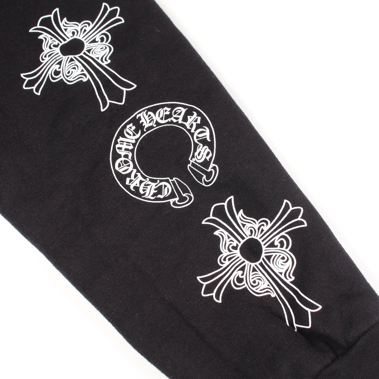 ホースシュー ダガー ジップアップパーカー コットン ブラック クロムハーツ トップス Chrome Hearts