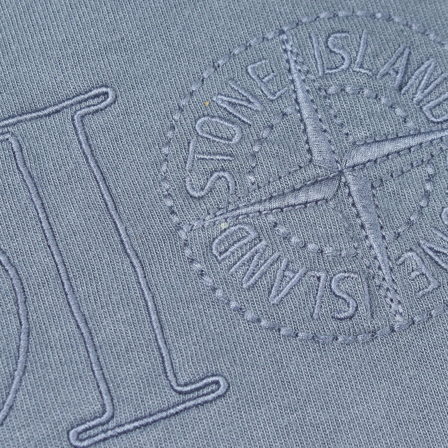 DIOR × STONE ISLAND ロゴ刺繍 半袖Tシャツ コットン ブルーグレー ディオール トップス DIOR