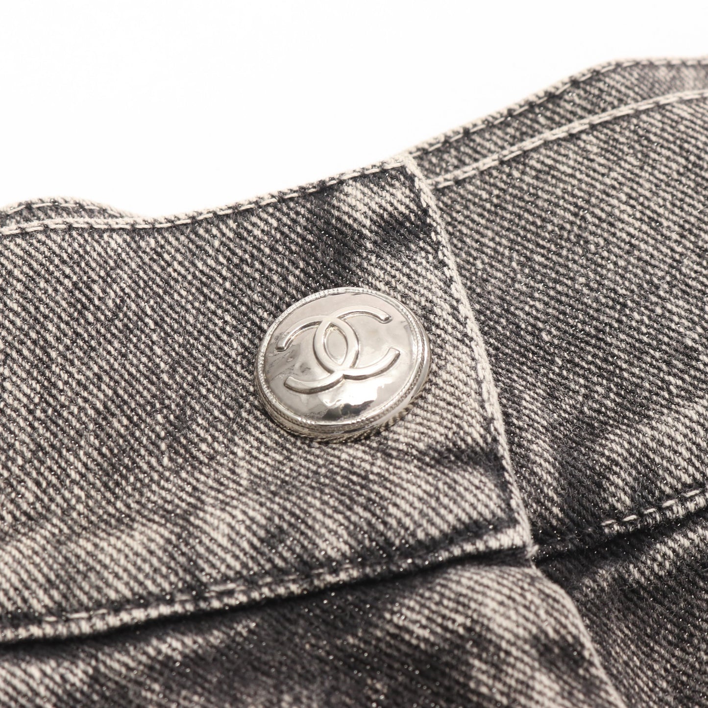 ココマーク No.5 デニムスカート コットン グレー シャネル ボトムス CHANEL