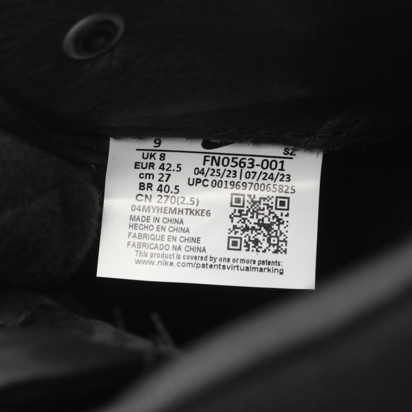 NIKE × Saca Magmascape ハイカットスニーカー ファブリック スエード ブラック ナイキ シューズ NIKE