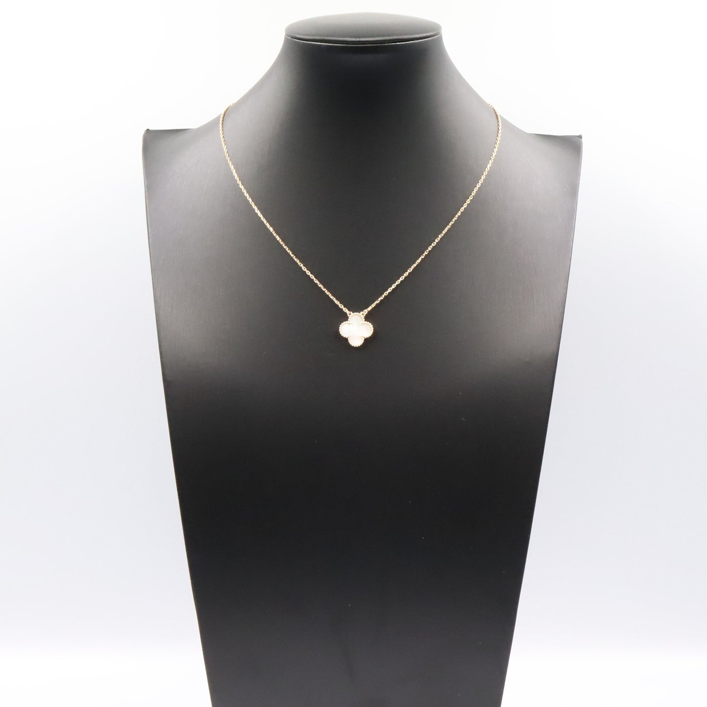 ヴィンテージアルハンブラ マザーオブパール ネックレス ネックレス K18YG マザーオブパール イエローゴールド ホワイト ヴァンクリーフアンドアーペル アクセサリー Van Cleef & Arpels