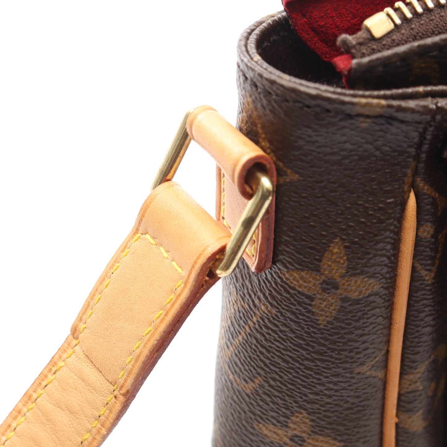 ヴィバシテPM モノグラム ショルダーバッグ PVC レザー ブラウン ルイヴィトン バッグ LOUIS VUITTON