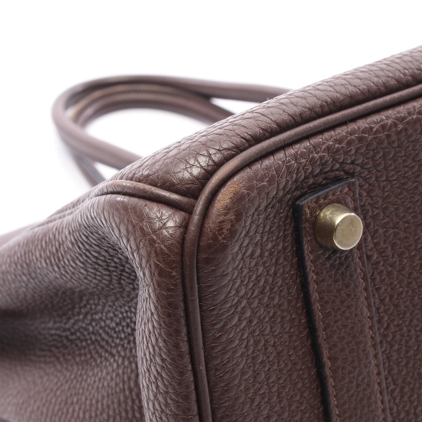 バーキン35 ショコラ ハンドバッグ トゴ ダークブラウン ゴールド金具 □L刻印 エルメス バッグ HERMES