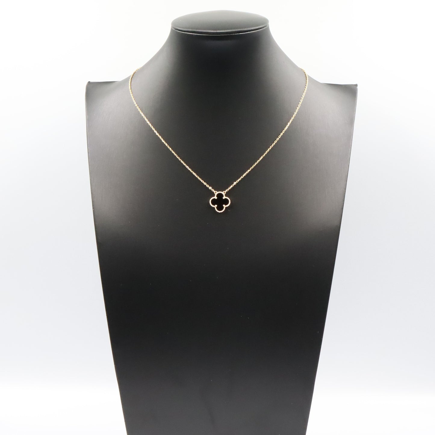 ヴィンテージアルハンブラ オニキス ネックレス ネックレス K18YG オニキス イエローゴールド ブラック ヴァンクリーフアンドアーペル アクセサリー Van Cleef & Arpels