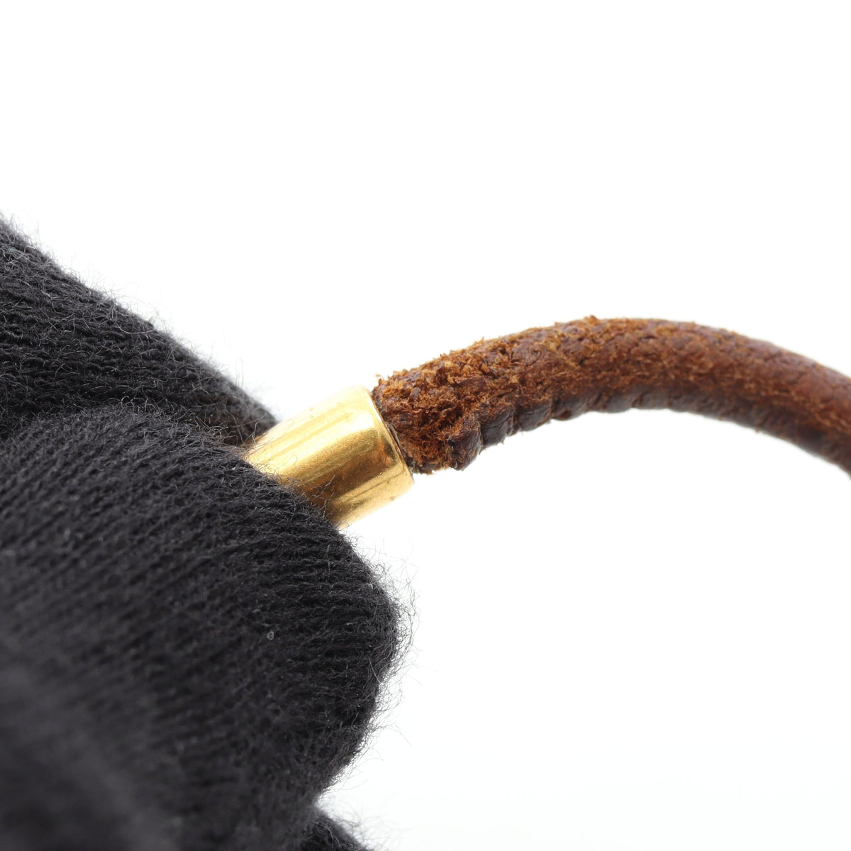 ジャンボ ブレスレット GP レザー ゴールド ダークブラウン エルメス アクセサリー HERMES