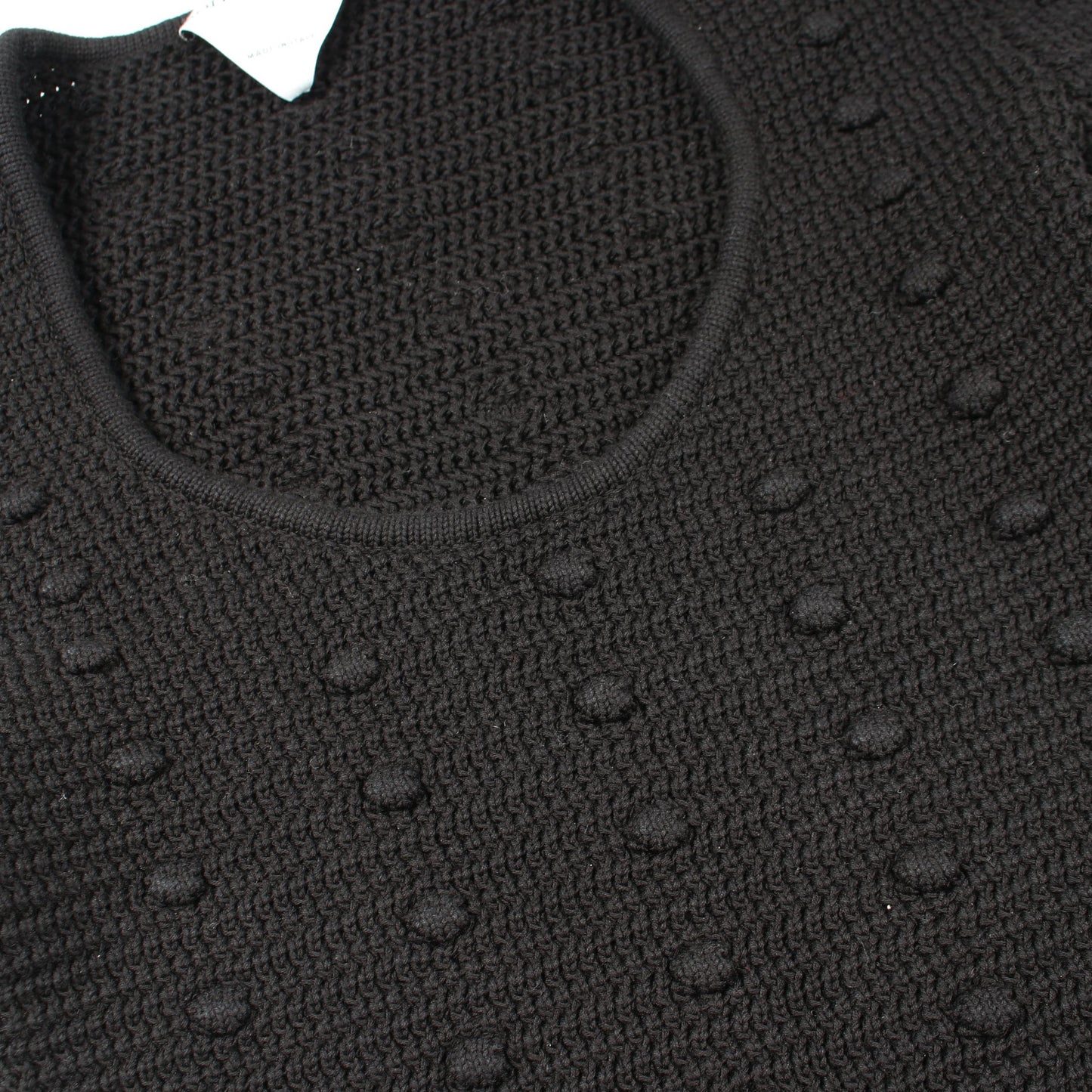 ニット コットン ブラック ボッテガヴェネタ トップス BOTTEGA VENETA