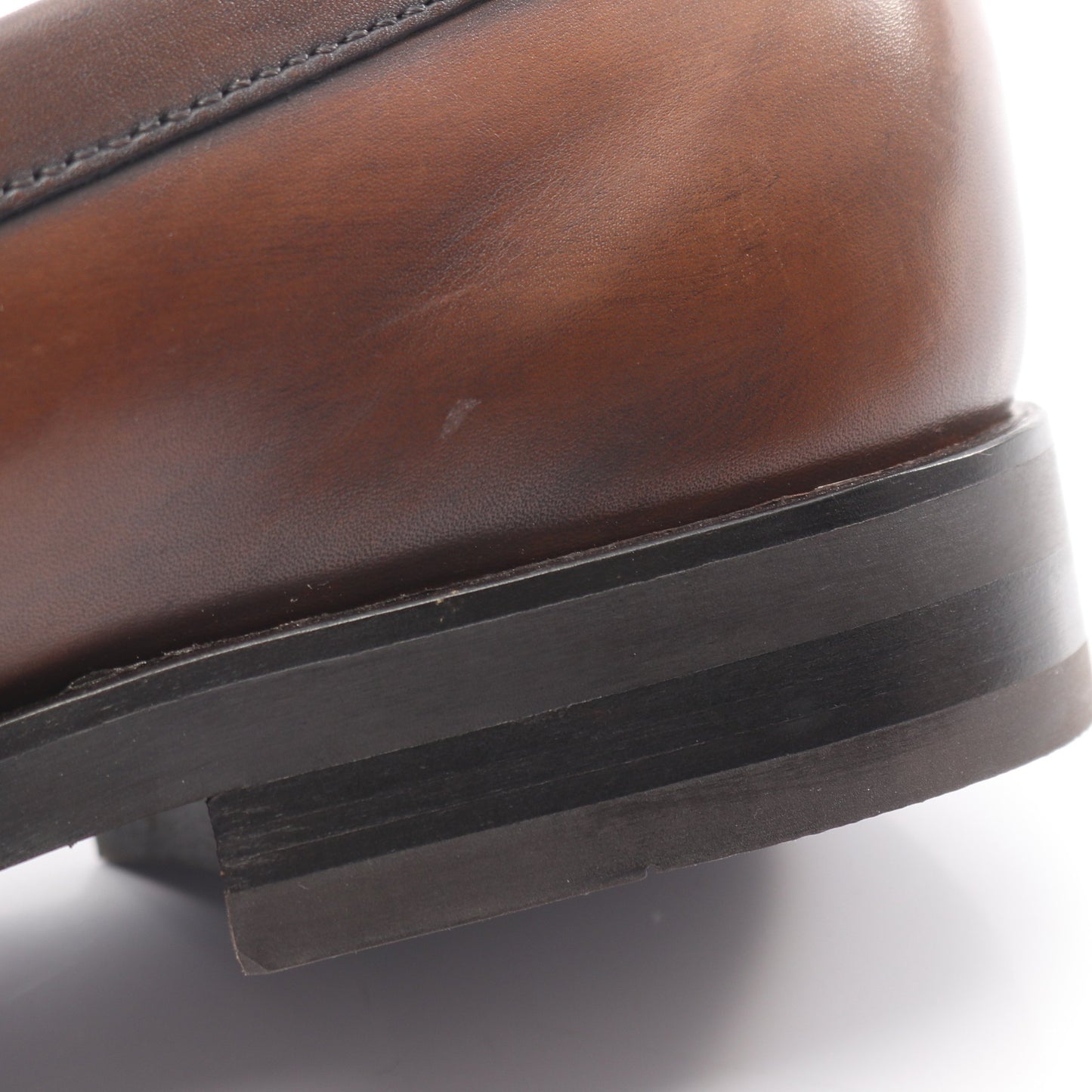 ダブルT ローファー レザー ブラウン トッズ シューズ TOD'S