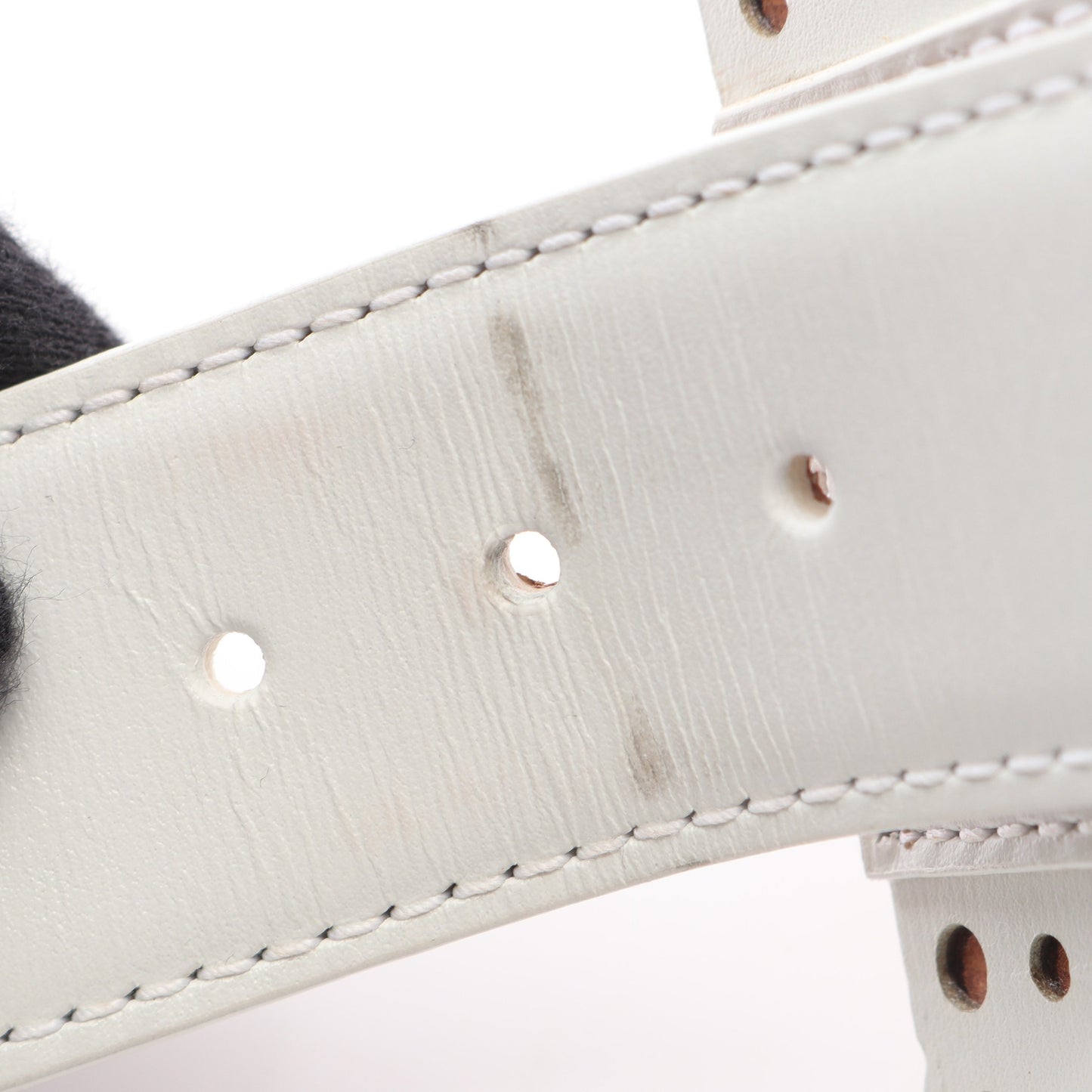 コルセットスタッズ ベルト レザー オフホワイト アライア 財布・小物 ALAiA