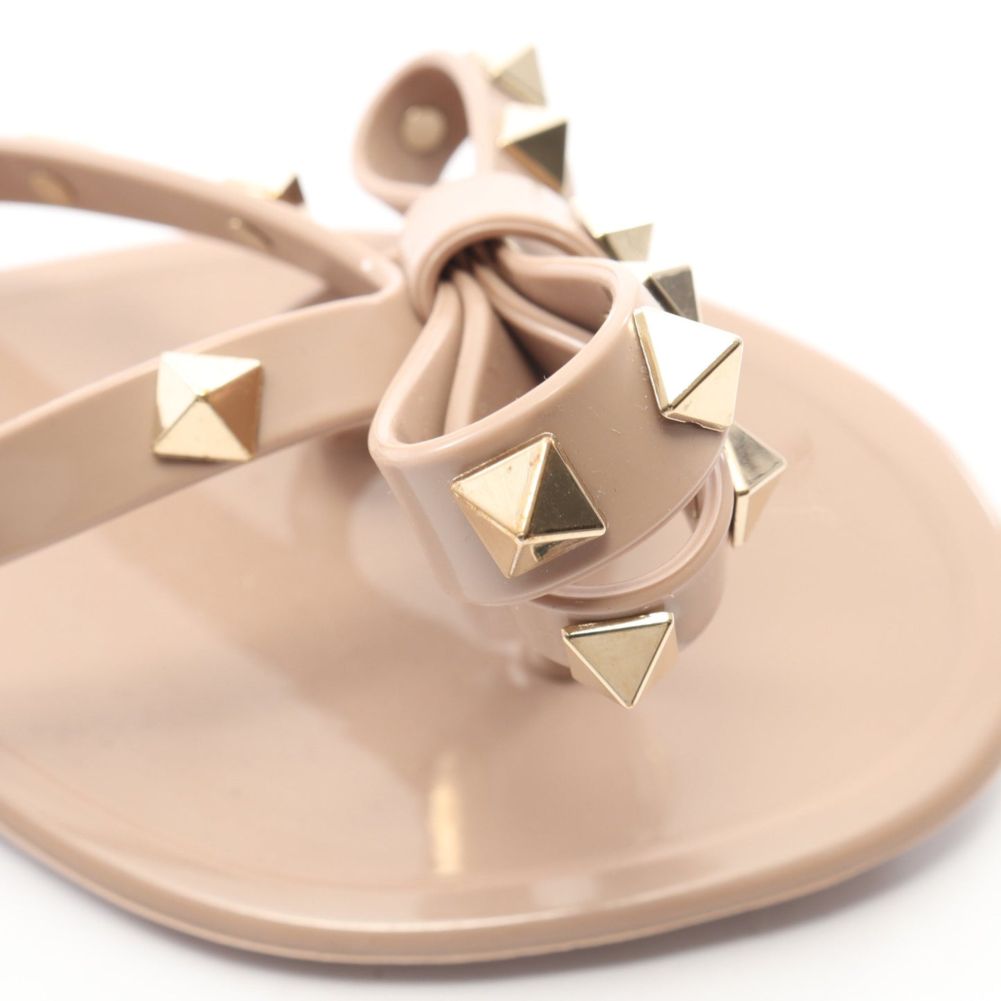 ロックスタッズ トングサンダル ラバー ピンクベージュ ヴァレンティノガラヴァーニ シューズ VALENTINO GARAVANI
