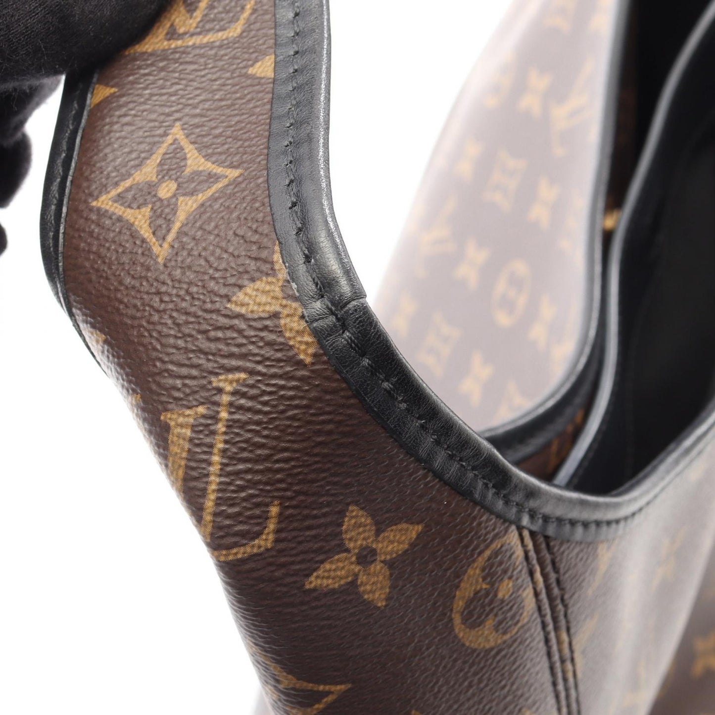 ザ ドロップ GM モノグラム ワンショルダーバッグ PVC レザー ブラウン ブラック ルイヴィトン バッグ LOUIS VUITTON