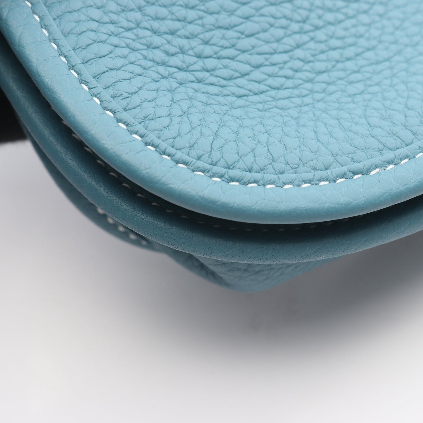 エヴリン23 ニューブルージーン ショルダーバッグ トリヨンクレマンス ライトブルー シルバー金具 G刻印 エルメス バッグ HERMES