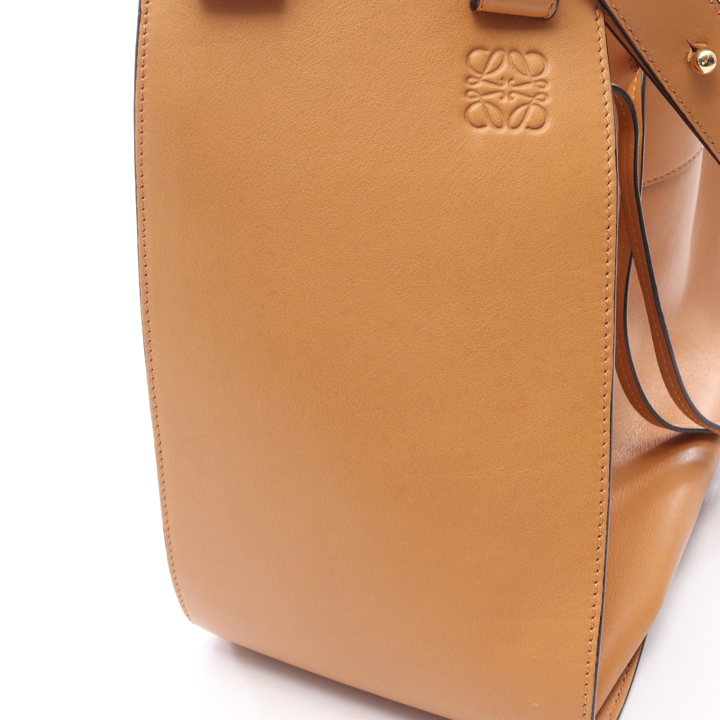 ハンモック ミディアム 2WAY ハンドバッグ レザー ライトブラウン ロエベ バッグ LOEWE