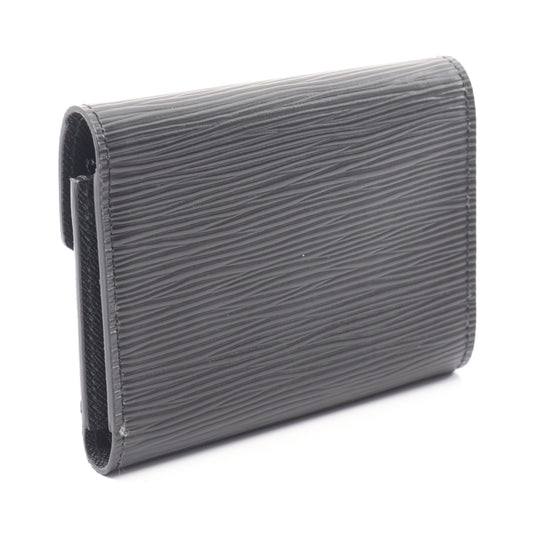 ポルトフォイユ ヴィクトリーヌ エピ ノワール 三つ折り財布 レザー ブラック ルイヴィトン