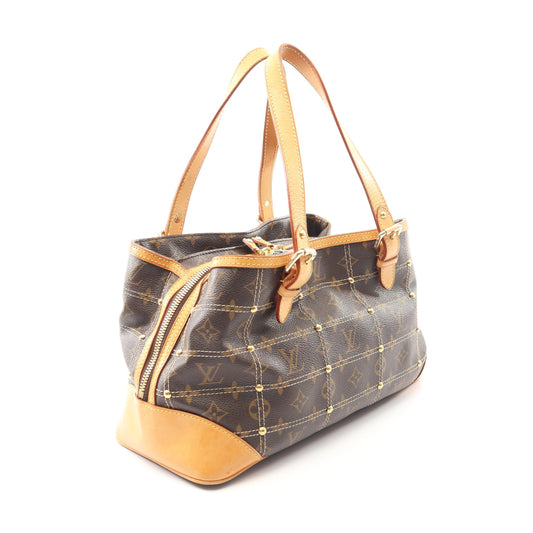 リヴェット モノグラム ハンドバッグ PVC レザー ブラウン ルイヴィトン