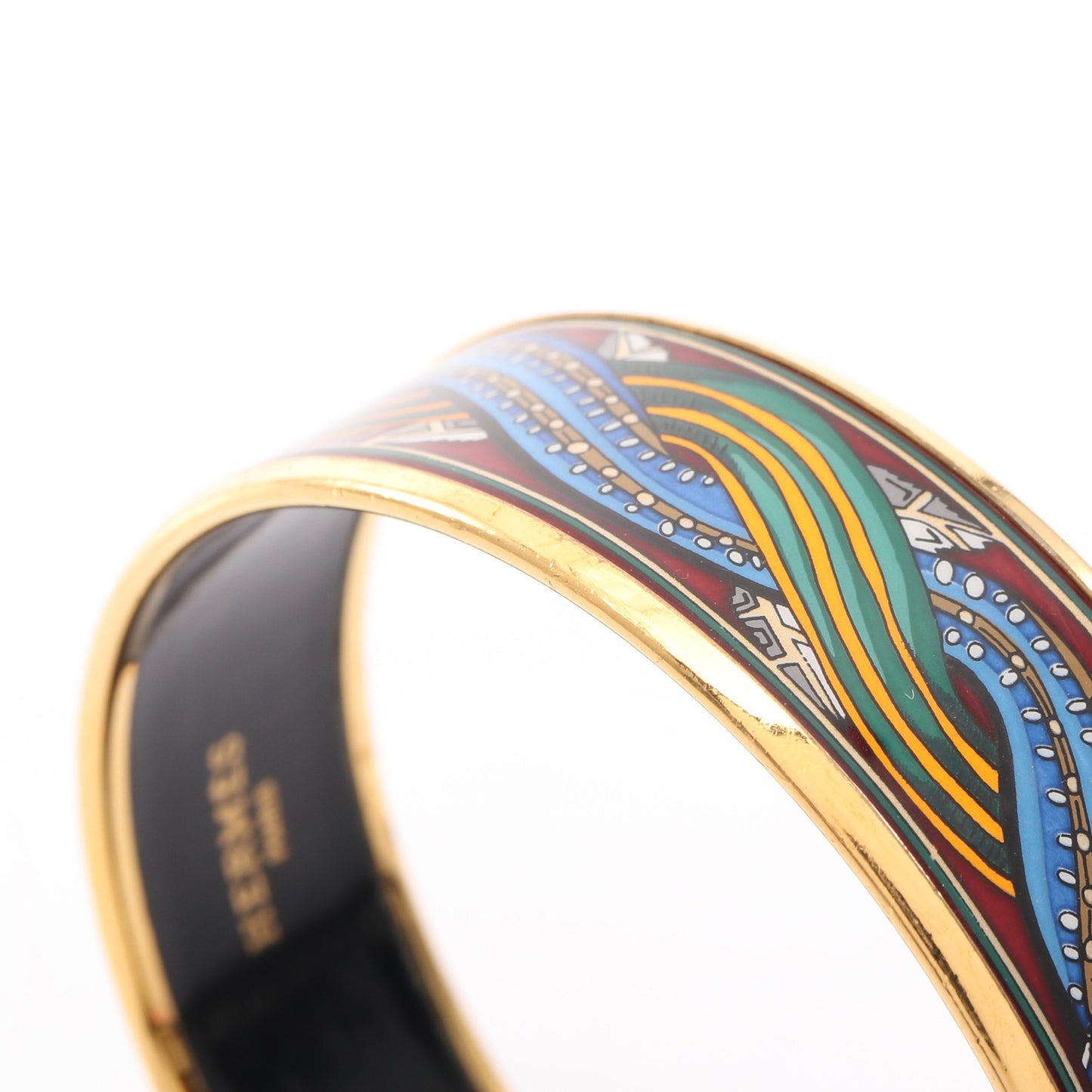 エマイユGM バングル GP 七宝 ゴールド マルチカラー エルメス アクセサリー HERMES