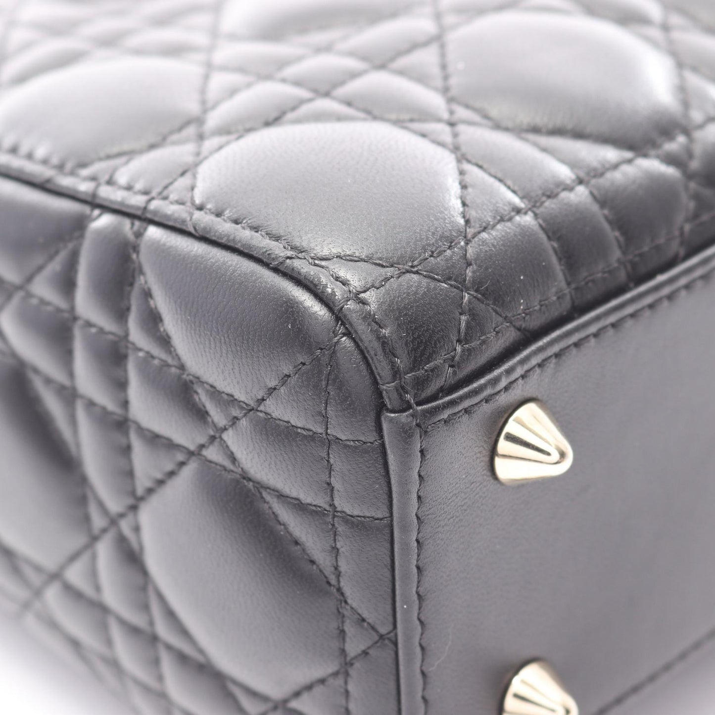 LADY DIOR MY ABCDIOR 2WAY ハンドバッグ レザー ブラック クリスチャンディオール バッグ Christian Dior