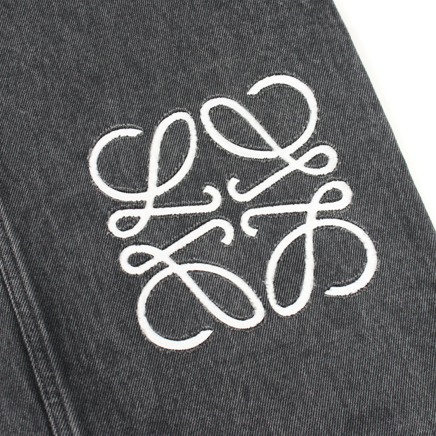 アナグラム バギー デニムパンツ コットン ダークグレー ロエベ ボトムス LOEWE