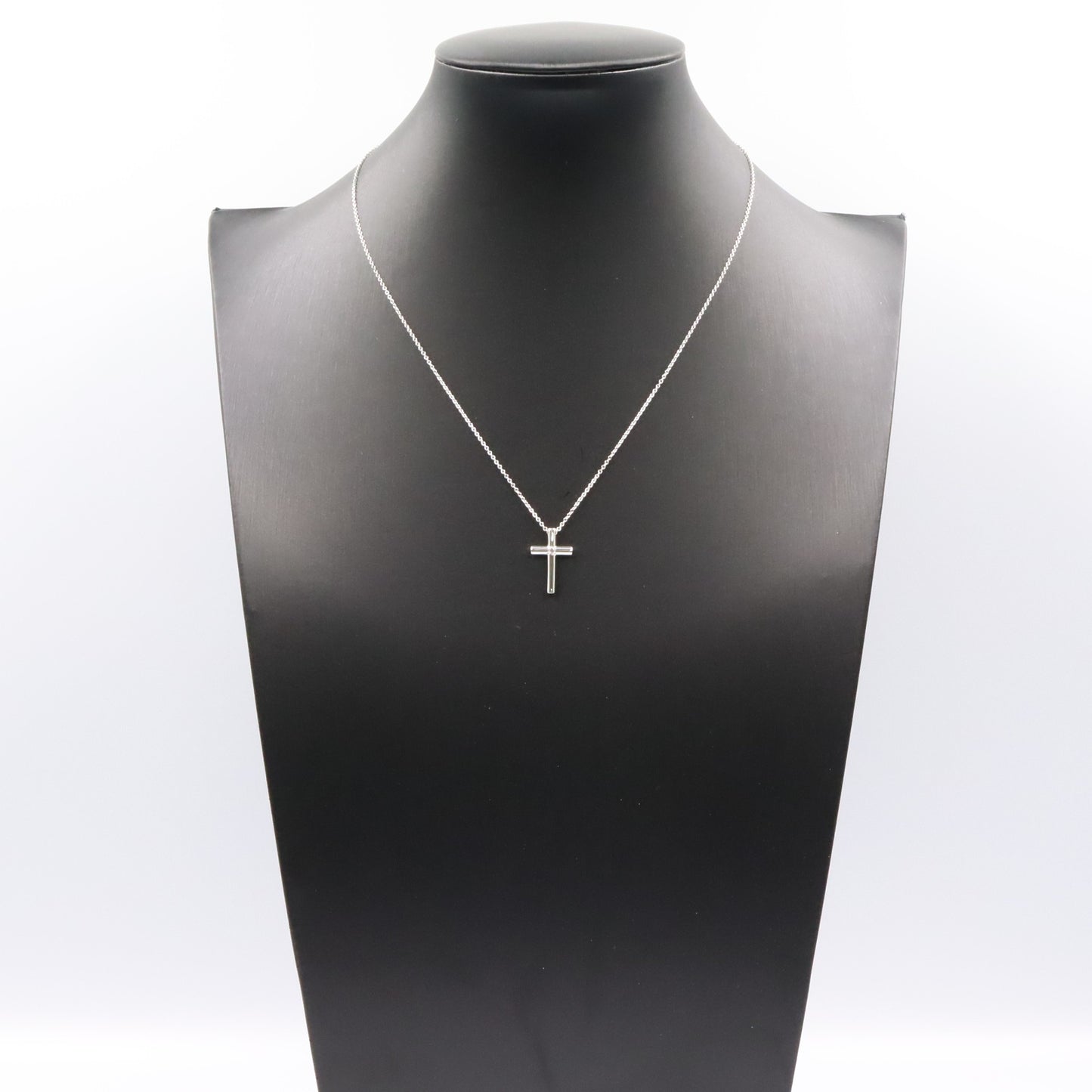 クロス 1PD ネックレス ネックレス K18WG ダイヤモンド ホワイトゴールド クリア ティファニー アクセサリー TIFFANY & Co.