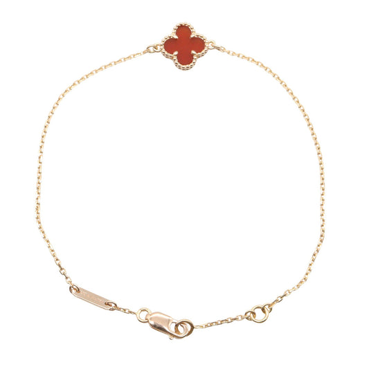 スウィートアルハンブラ カーネリアン ブレスレット ブレスレット K18PG カーネリアン ピンクゴールド レッド ヴァンクリーフアンドアーペル