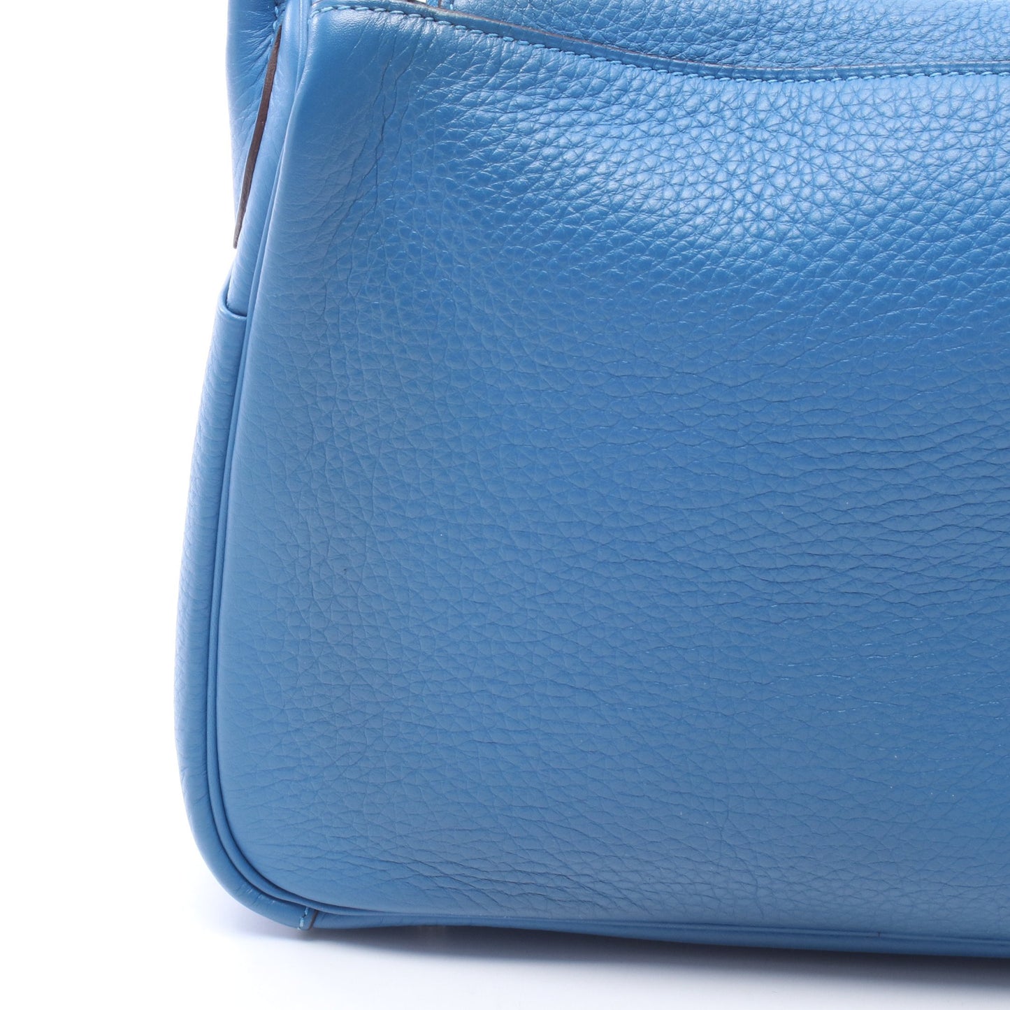 リンディ30 ブルーイドラ ショルダーバッグ トリヨンクレマンス ブルー シルバー金具 □P刻印 エルメス バッグ HERMES