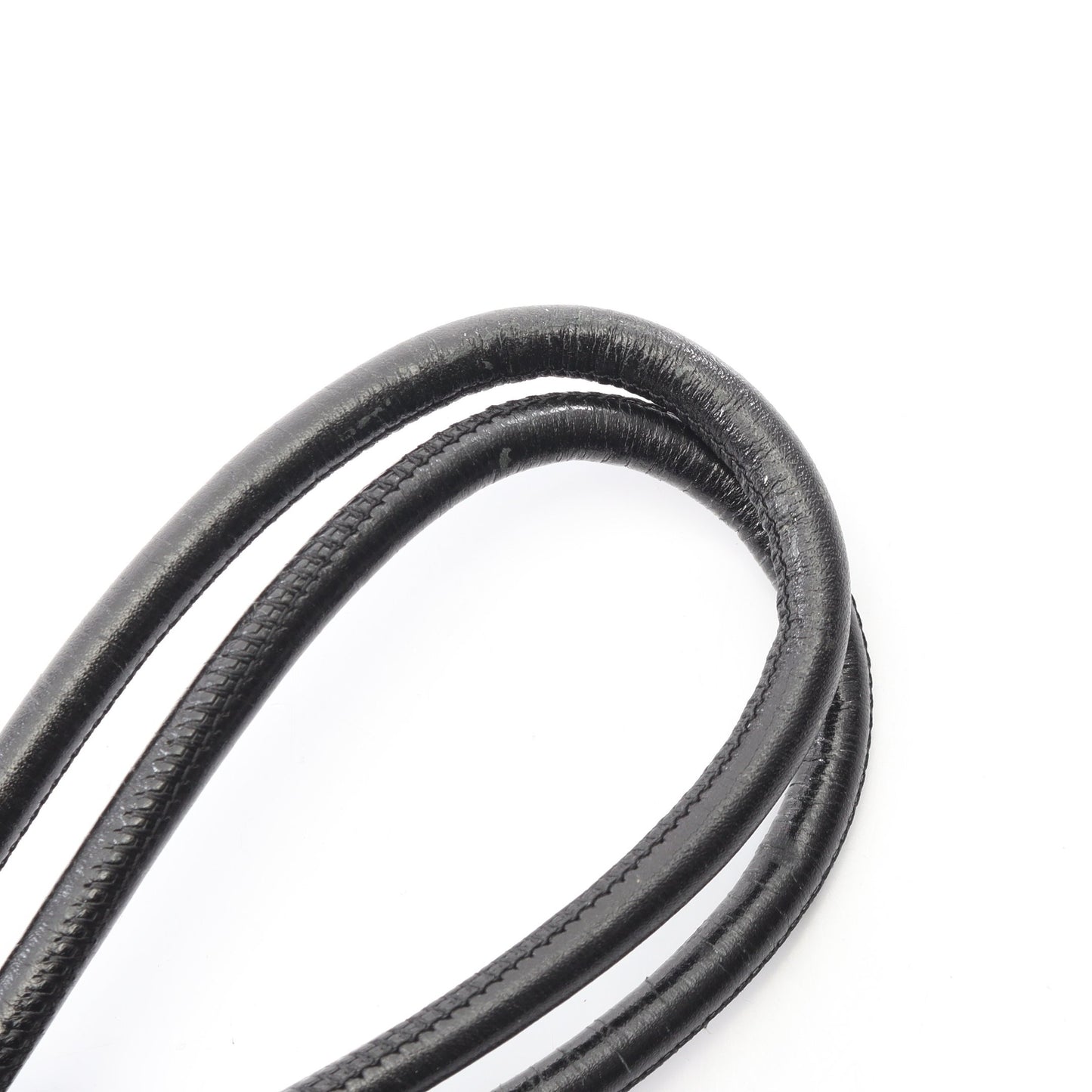 カンボンライン スモール ショルダーバッグ レザー ブラック ホワイト シルバー金具 シャネル バッグ CHANEL