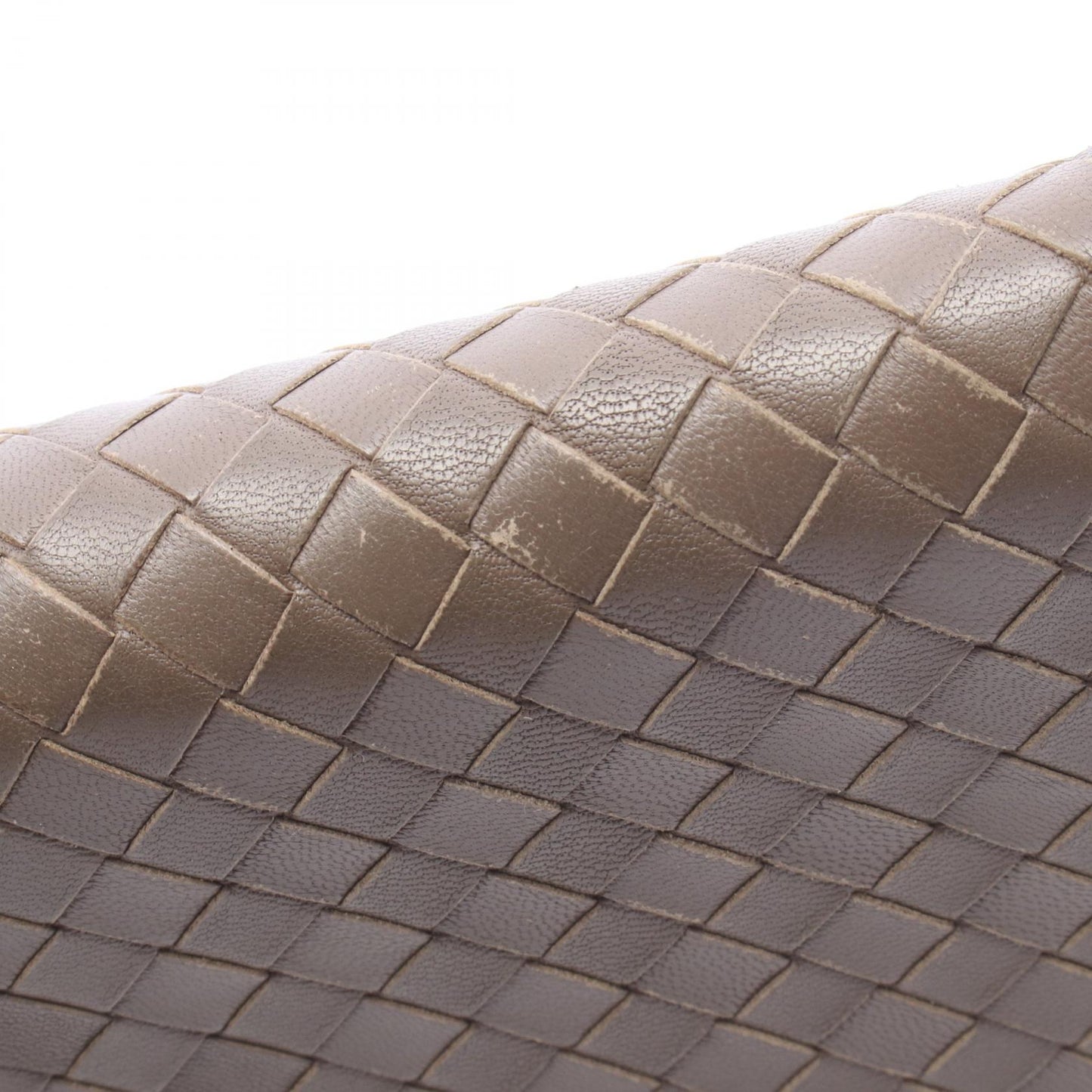 イントレチャート ラウンドファスナー長財布 レザー グレーブラウン ボッテガヴェネタ 財布・小物 BOTTEGA VENETA