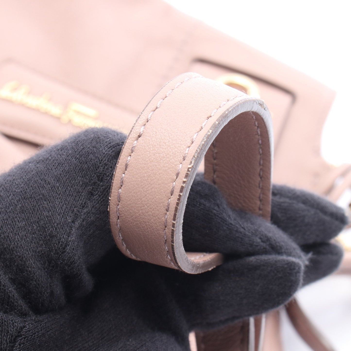 ガンチーニ 2WAY チェーンハンドバッグ レザー ダスティピンク サルヴァトーレフェラガモ バッグ Salvatore Ferragamo