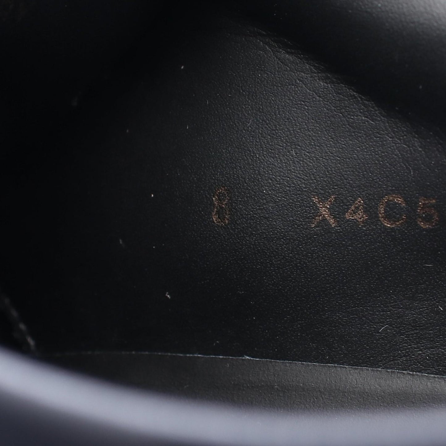 スニーカー レザー ファブリック ダークネイビー グレー エンポリオアルマーニ シューズ EMPORIO ARMANI