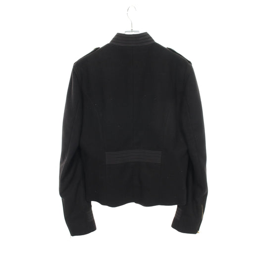 ジップアップ ジャケット ウール ブラック ドルチェアンドガッバーナ