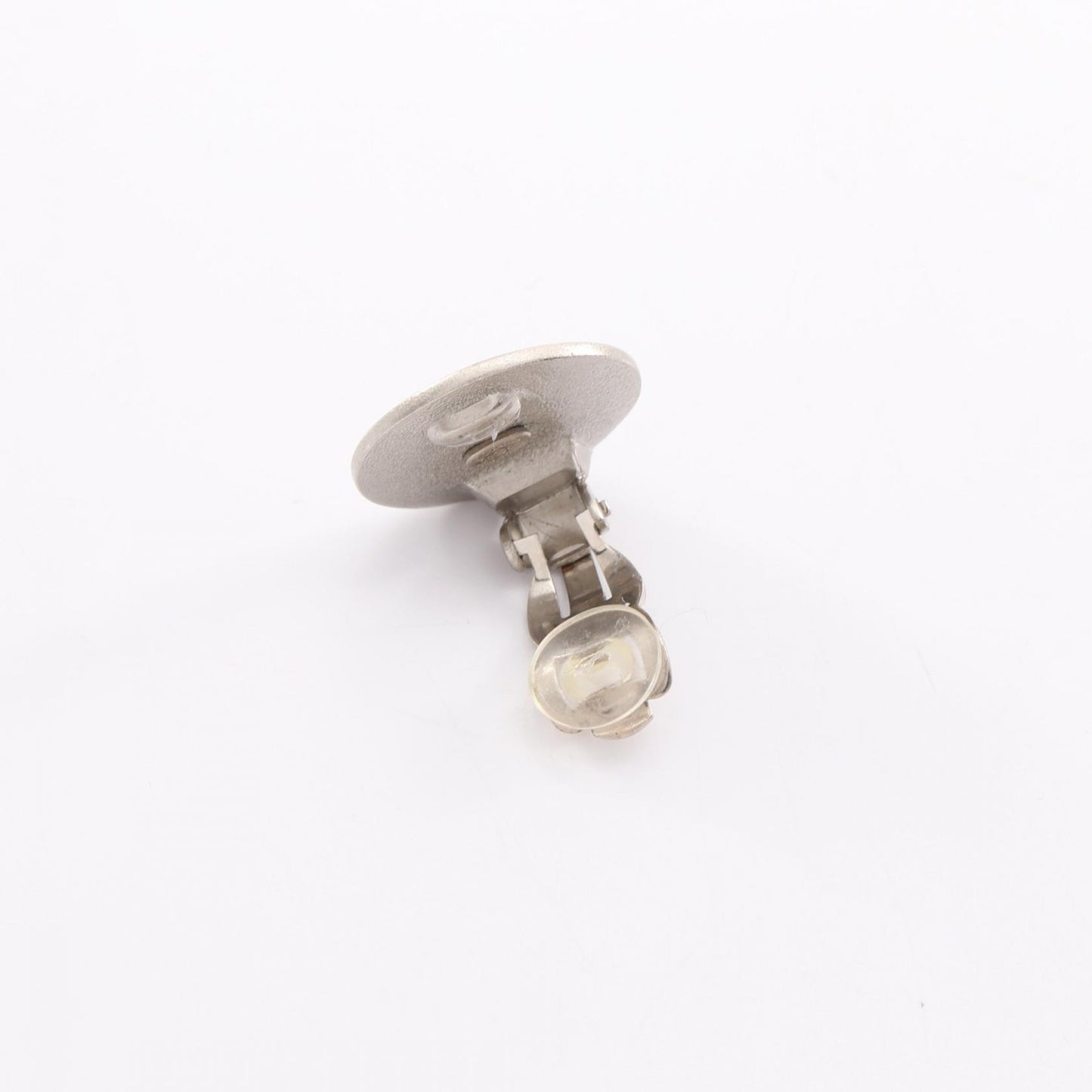 ロゴ ボタン イヤリング シルバー 00C シャネル アクセサリー CHANEL