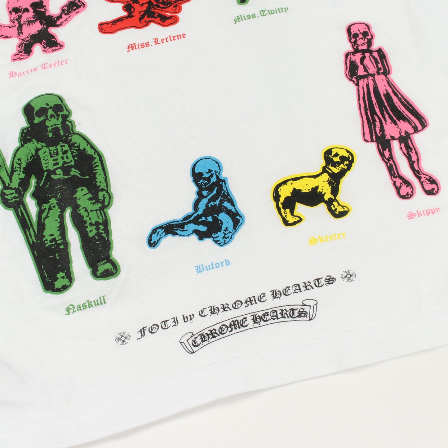 FOTI フォティ ホースシュー アームロゴ 長袖Tシャツ コットン ホワイト ブラック マルチカラー クロムハーツ トップス Chrome Hearts
