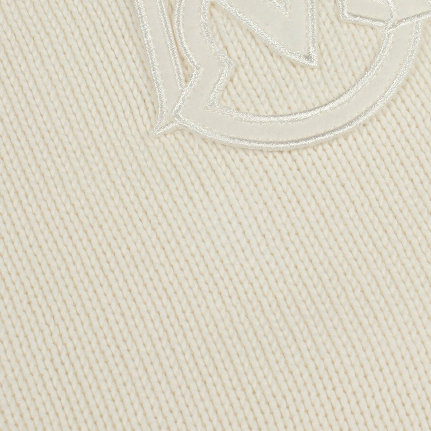 クルーネック ニット コットン ホワイト ブラック モンクレール トップス MONCLER